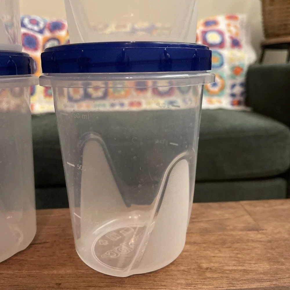 7 Ziploc Twist 'n Loc‎ Med Round 1 Qt/32 Oz/4Cup Containers & Lids Sm 8oz/2cup